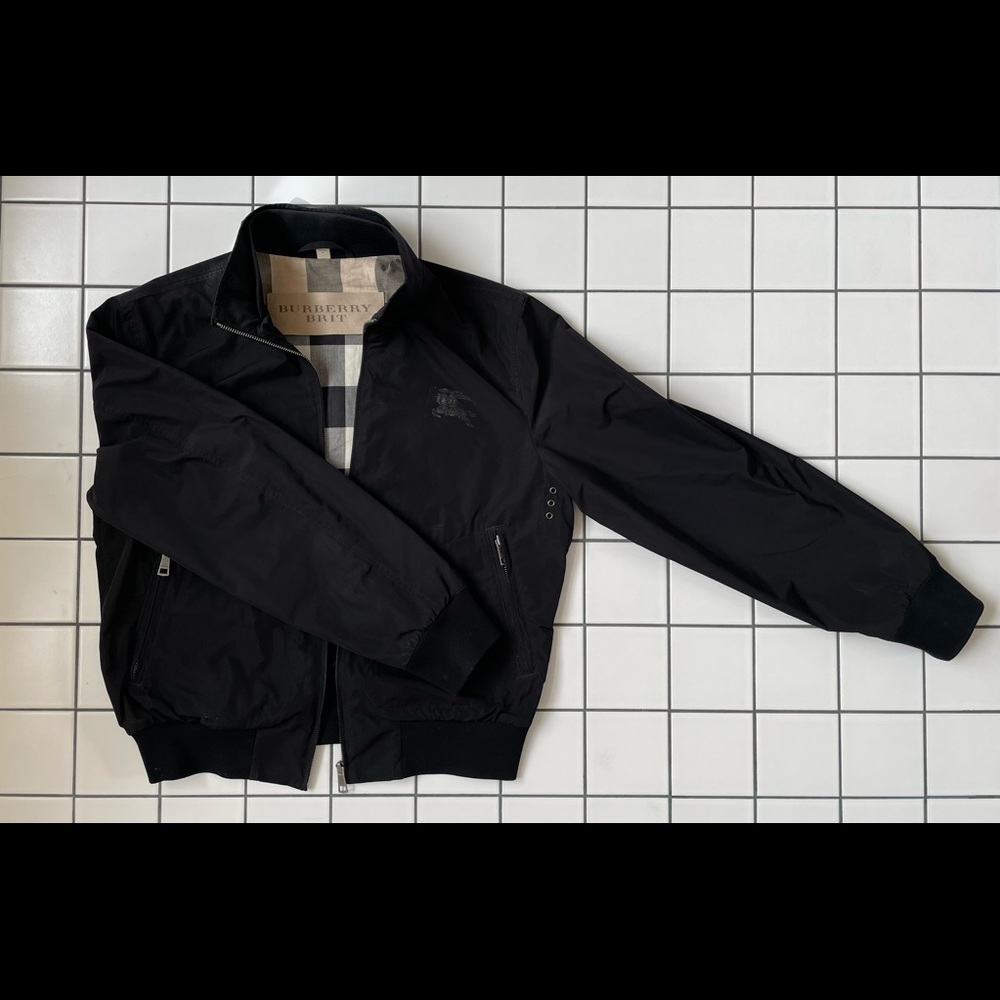 Burberry Brit Black Bomber Rain Jacket (M)
